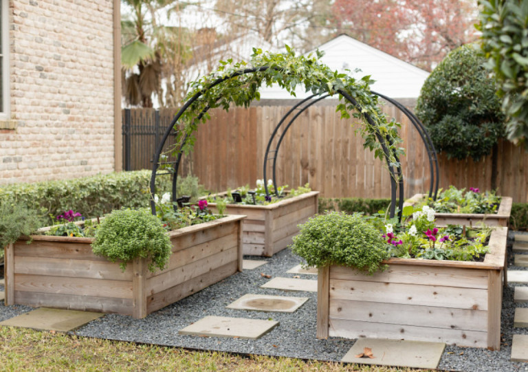 Small backyard pergola