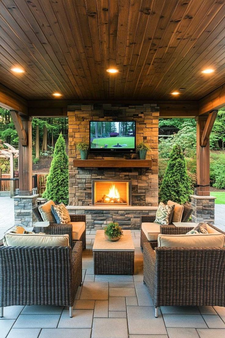 Weatherproof backyard lighting with outdoor-rated outlets