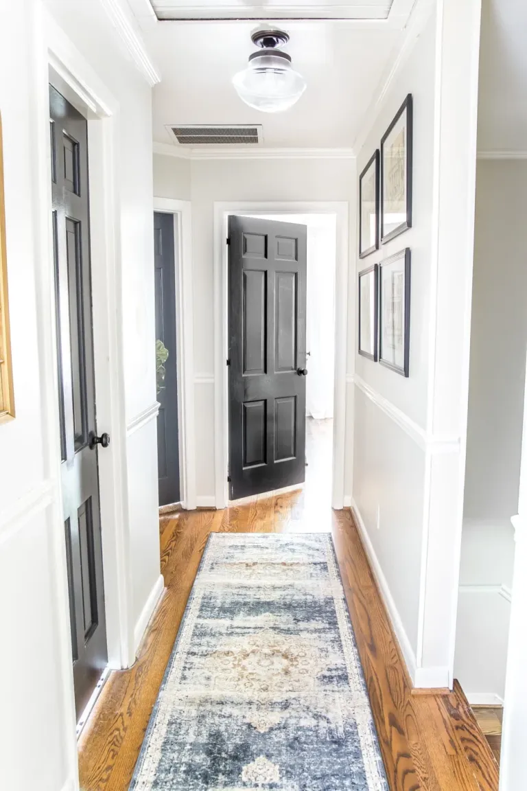 Interior door with new hardware